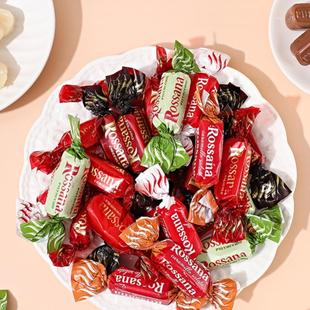 rossana意大利进口混合口味流心糖礼罐装铁罐装送礼年货