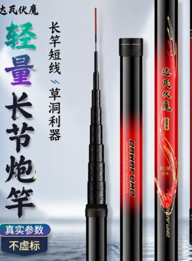 高碳大物鱼竿19调超轻硬青鱼鲟鱼巨物台钓竿长杆手竿鲢鳙专用鱼竿