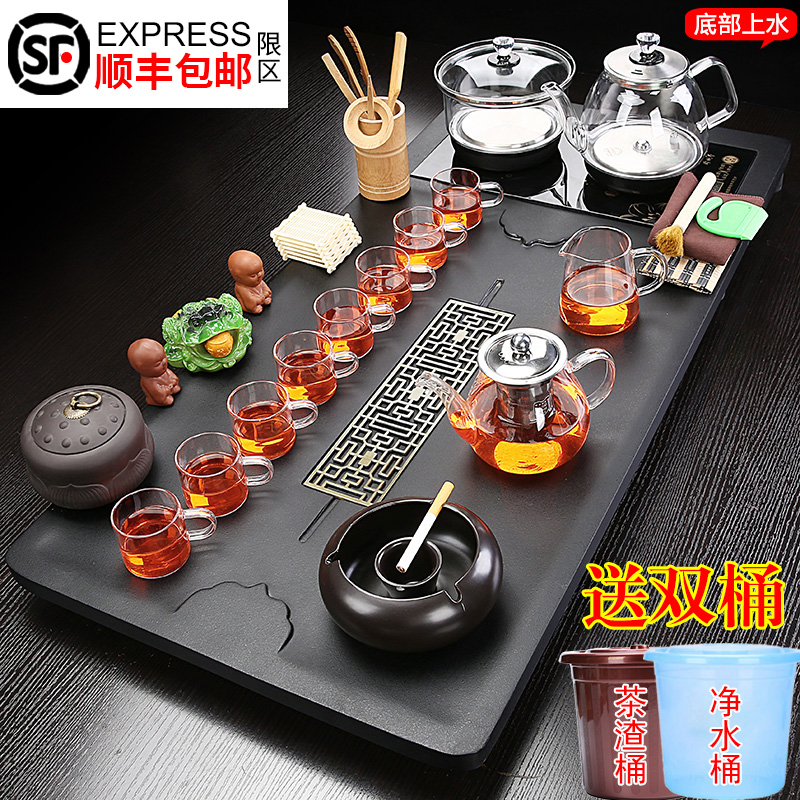 [香港包邮]茶具套装家用全自动茶盘底部上水烧水壶一体功夫泡茶台