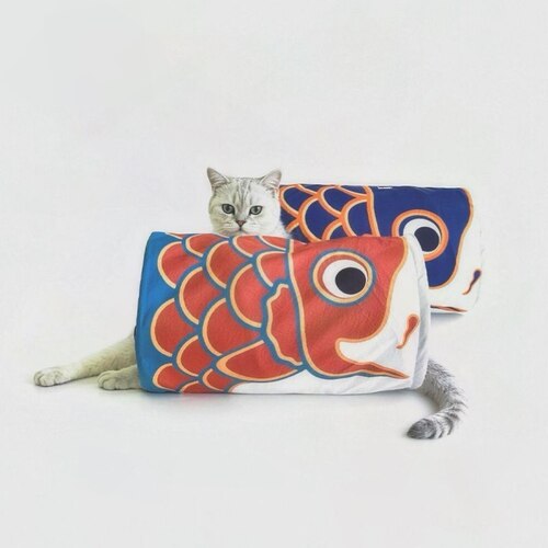 乌合集市鲤鱼旗猫隧道猫窝玩具猫洞自嗨解闷网红幼猫宠物用品