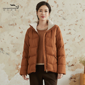 气质保暖舒适休闲短款 依伽依佳2024冬季 新款 羽绒服外套女ENDY042