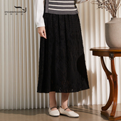 百搭淑女中长款 依伽依佳2024秋冬新款 纯色时尚 半裙女ENQQ006