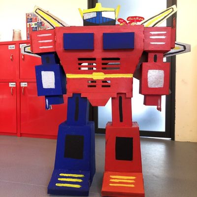 儿童diy铁甲金刚大型机器人模型