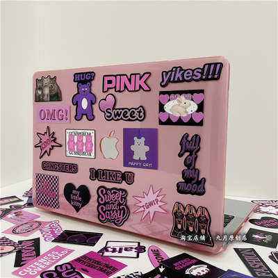 卡通潮牌小狗适用macbook保护壳