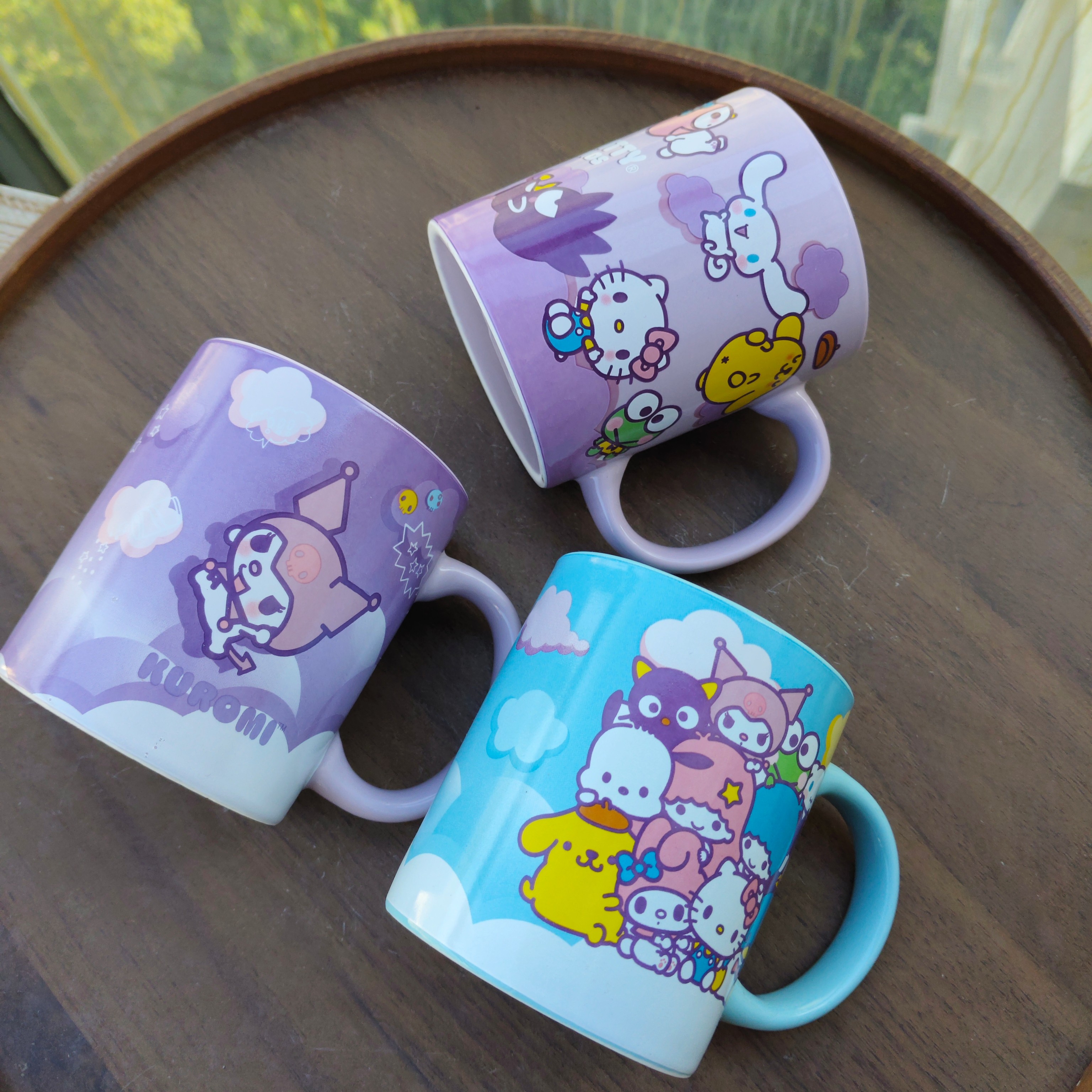 出口孤品可爱卡通陶瓷马克杯高温釉下彩儿童水杯360ml容量