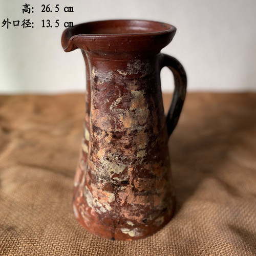 陶土山东复古粗陶盆特价捡漏