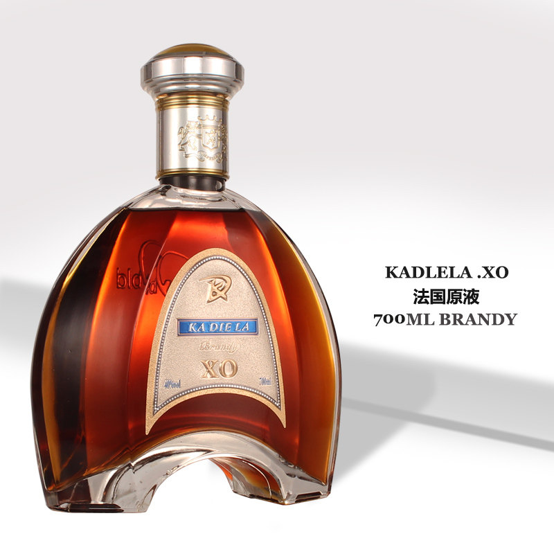 卡爹拉洋酒 法国原液进口酒xo白兰地700ml 礼盒装 聚会请客纪念酒