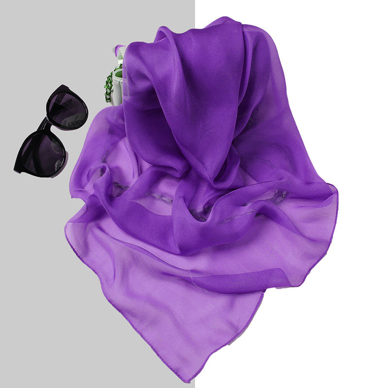 纯色真丝丝巾女百搭紫色洋气搭配春秋季围脖小方巾100%桑蚕丝围巾,服饰配件/皮带/帽子/围巾,围巾/丝巾/披肩,淘宝优惠券,粉丝福利购,淘宝优惠卷