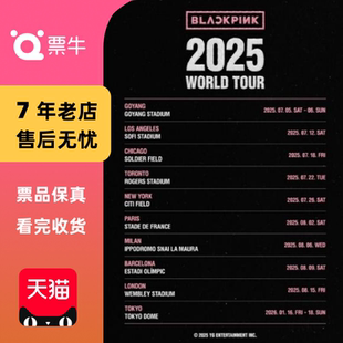 东京 WORLD 强实名 2025 TOUR门票 BLACKPINK