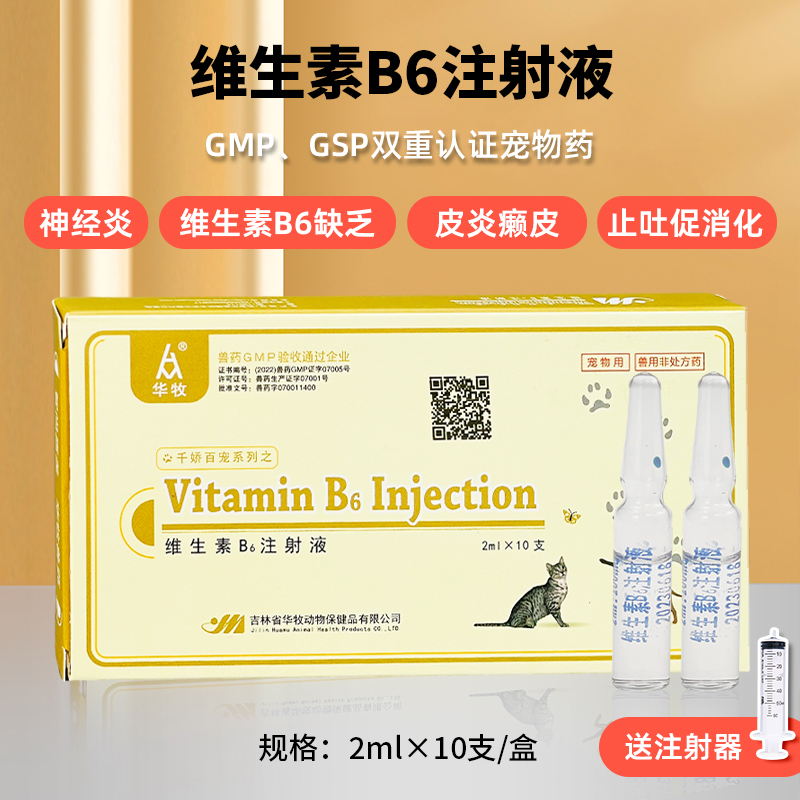 宠物维生素b6注射液皮肤病神经炎