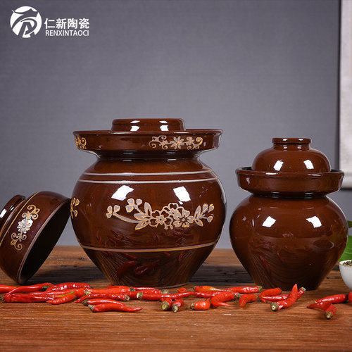 泡菜坛家用密封老式土陶腌菜罐