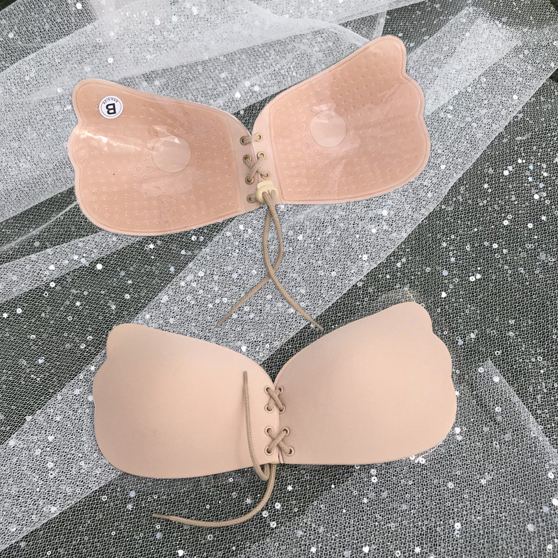 新娘婚纱礼服演出胸贴女夏薄款大胸结婚拉拉文胸透气聚拢隐形防汗