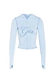 Light Blue Letter Jacket