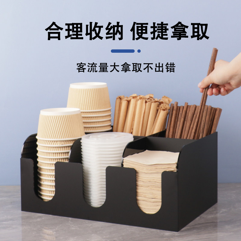 一次性打包碗盖收纳架纸杯汤碗架
