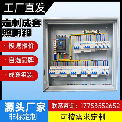 定制低压成套照明配电箱强电控布线箱开关动力柜双电源转换箱小三