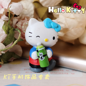 09年㊣烹饪大厨 hello kitty摆件公仔手办 KT手机链 烹饪のぉ飲