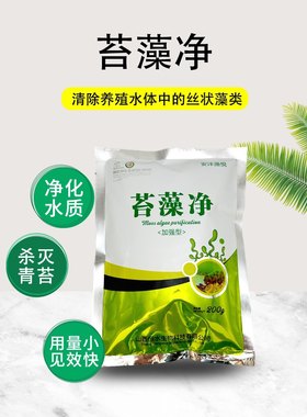 苔藻净清除丝状藻类公园湖泊景观鱼池小区游泳池青苔水棉藻网状藻