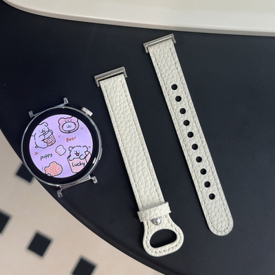 适用华为gt6/4手表带watch4gt5pro简约百搭新款单钉皮质表带腕带
