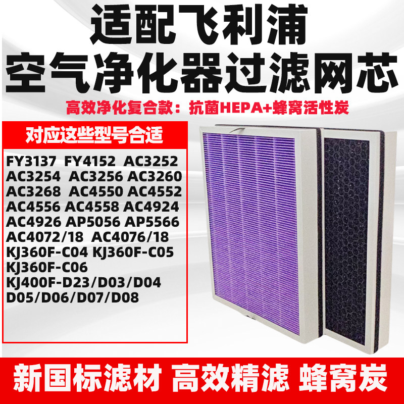 适配飞利浦空气净化器滤芯AP5056 /5566 AC4072/18 4076/18FY4152