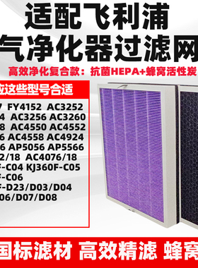 适配飞利浦空气净化器滤芯AP5056 /5566 AC4072/18 4076/18FY4152