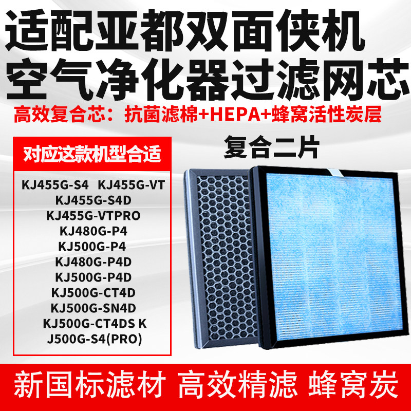 适配亚都空气净化滤芯KJ480G-P4