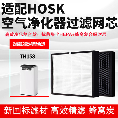 适配HOSK空气净化器滤网TH158