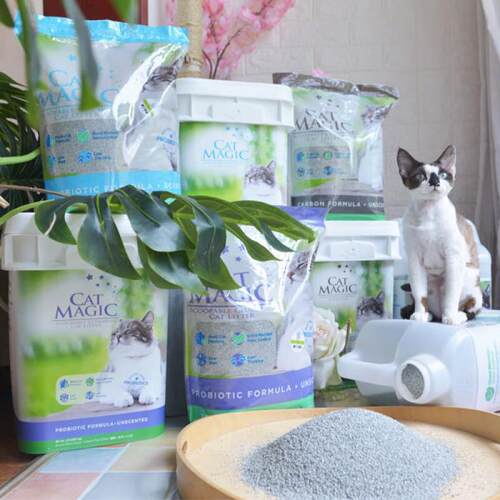 喵洁客CATMAGIC美国原装进口CatMagic喵洁客猫砂 膨润土矿砂猫沙1