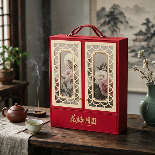 中秋月饼礼盒空盒8粒装定制