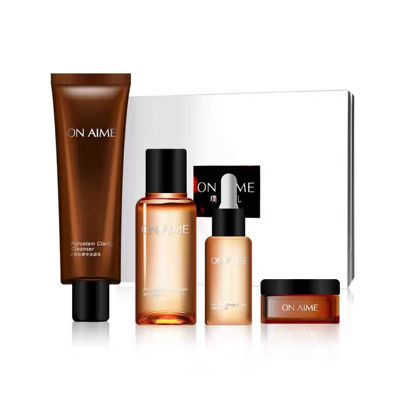 隆力奇 ONAIME 璞蜜儿精华水洁面乳提升弹性光泽紧致美肌护肤套装