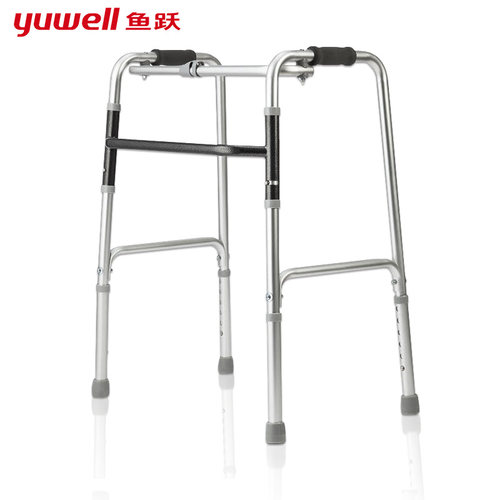 鱼跃老年人四脚拐杖移动助行器