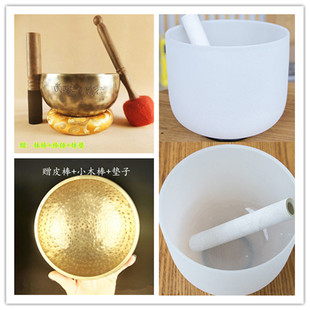 高级采耳水晶颂钵纯铜铃铛钵碗音钵风铃采耳音钵颂钵风铃瑜伽音疗