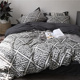 北欧风全棉针织棉四件套纯棉简约被套床单轻奢高级感裸睡床上用品