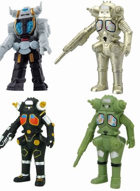 军械库金古桥软胶超人宇宙怪兽玩具战力机器人激光黑暗金谷桥儿童