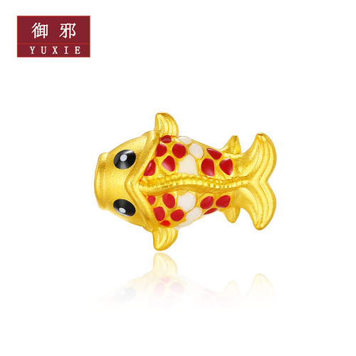 御邪黄金烧蓝锦鲤999转运情侣