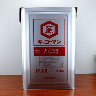 进口日本万字德用酱油1 8L大桶龟甲万浓口纯酿造日式业务烹调酱油