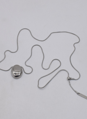 欧美合金女式椭圆形项链