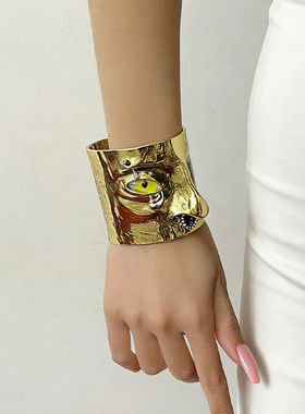 欧美风人脸五官立体鼻子眼睛手镯