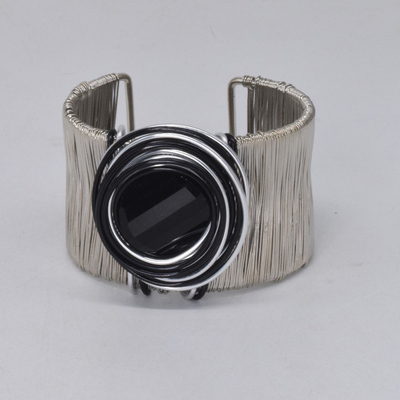 朋克女式合金编织手镯