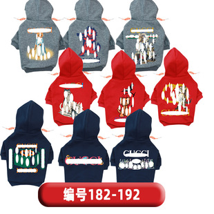 跨境外贸速卖通阿里国际站wish猫咪中小型犬狗衣服卫衣182 192