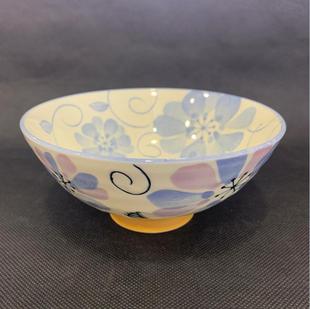 皇冠正品日本进口华火蓝色花5.5英寸碗米饭碗陶瓷碗日式餐具釉下