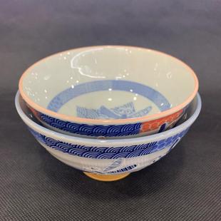 皇冠正品日本进口华火蜻蜓小号碗中号碗米饭碗日式卡通餐具陶瓷碗