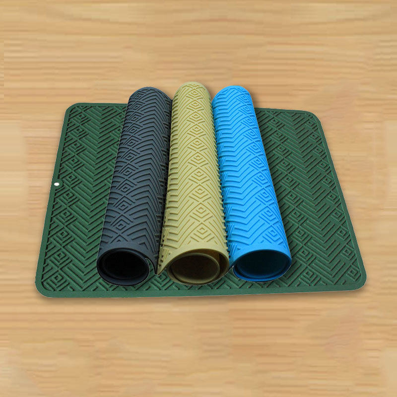 缘梦教育硅胶锅垫餐桌隔热垫家用盘碗茶杯垫厨房沥水垫儿童餐垫