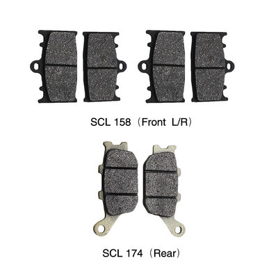 适用摩托车配件川崎Versys1000LTABSKLE1000KLZ1000刹车片皮ZSDT