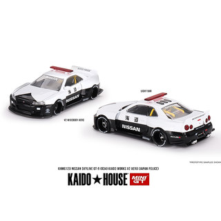 Kaido House车模1:64 日产R34 警车合金车模仿真汽车模型收藏摆件