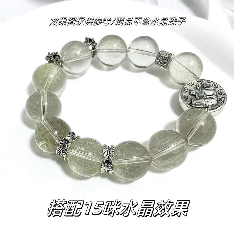 2025水晶diy暗黑系高保色合金新中式隔片配饰羽毛跑环手串隔珠配