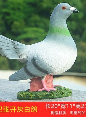 仿真白鸽子工艺品模型创意装饰