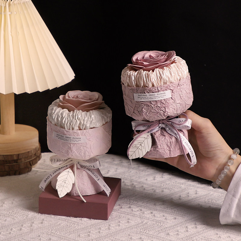 永生花礼盒单支玫瑰花摆件情人节送女友生日礼物高级感仿真香皂花,鲜花速递/花卉仿真/绿植园艺,永生花,淘宝优惠券,粉丝福利购,淘宝优惠卷