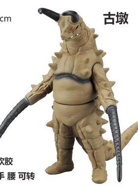 古墩怪兽软胶小怪兽芝庞顿艾雷王哥莫拉金古桥人偶模型儿童玩具