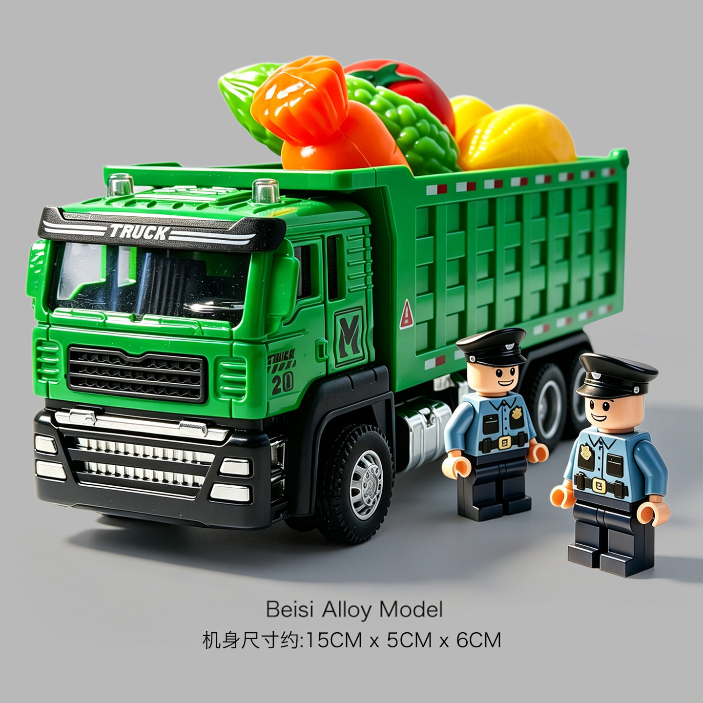 儿童大号合金自卸翻斗车玩具仿真工程卡车男孩耐摔惯性运输车模型