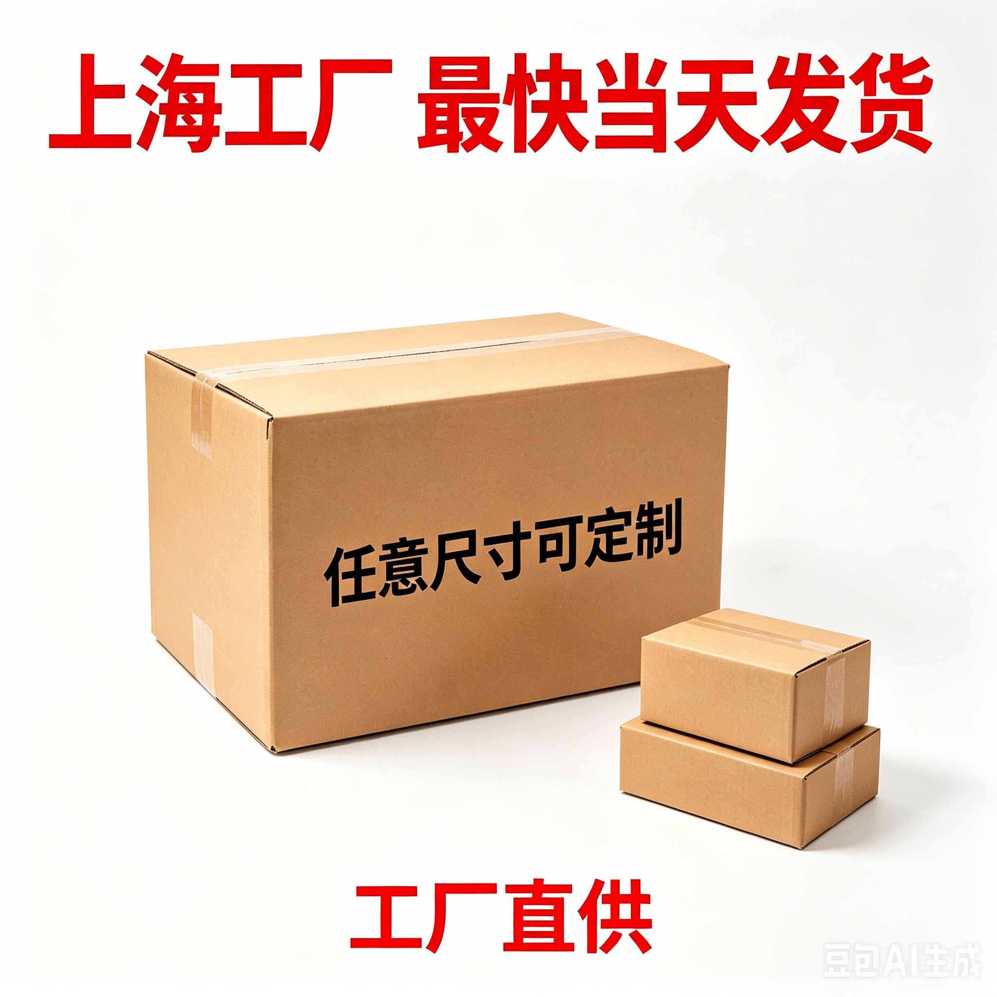 上海直供瓦楞空白包装箱可定制图片